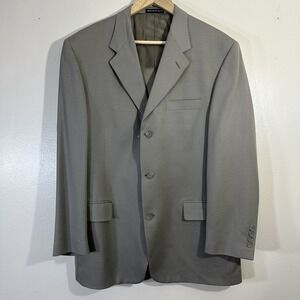 Daniel Hetcher Men's 40R W33 / Pants 32x32 Gray 100% Wool Suit Vintage Office